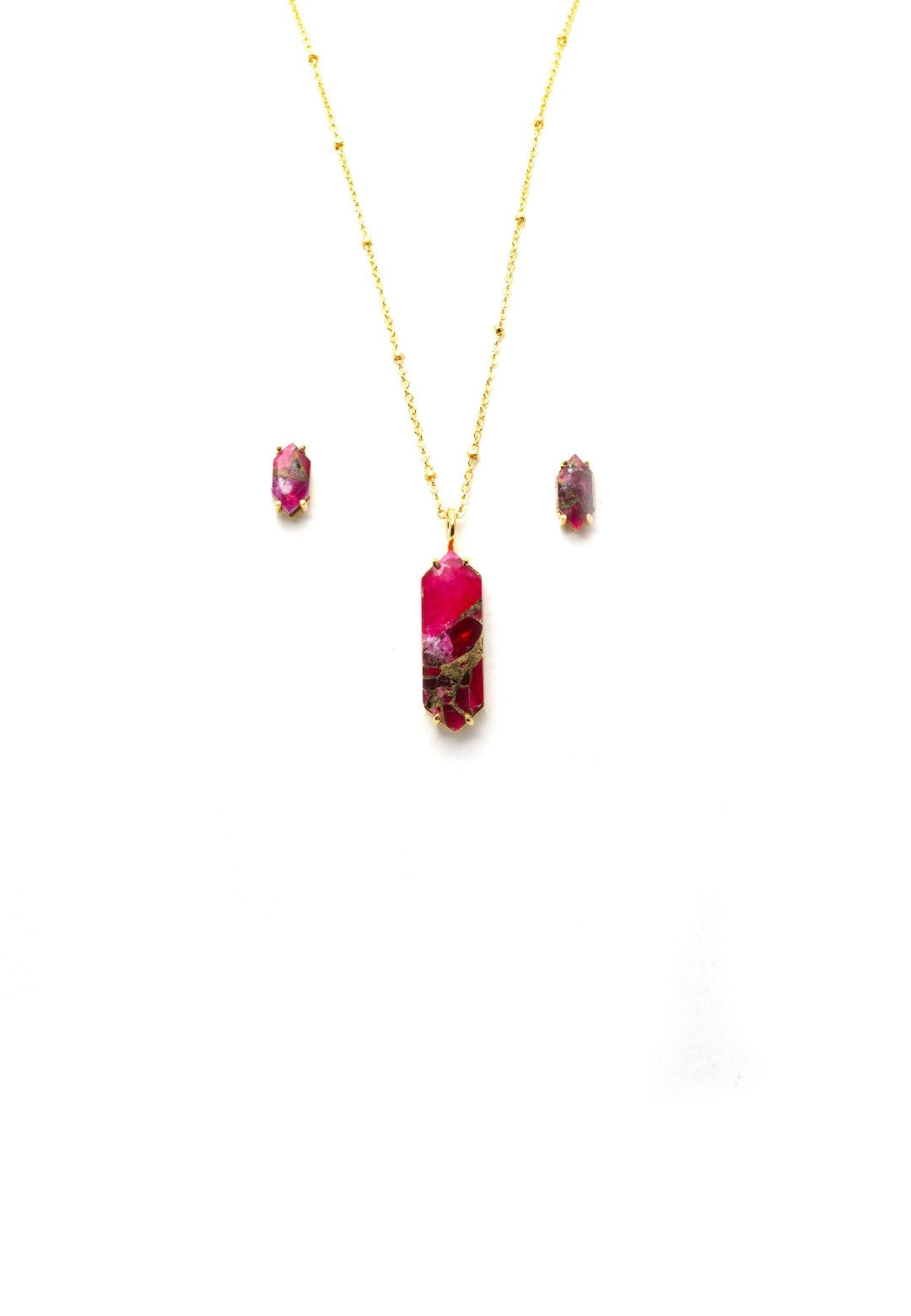 Hidden Treasures Necklace & Earrings Set - QUEENS JEWELS