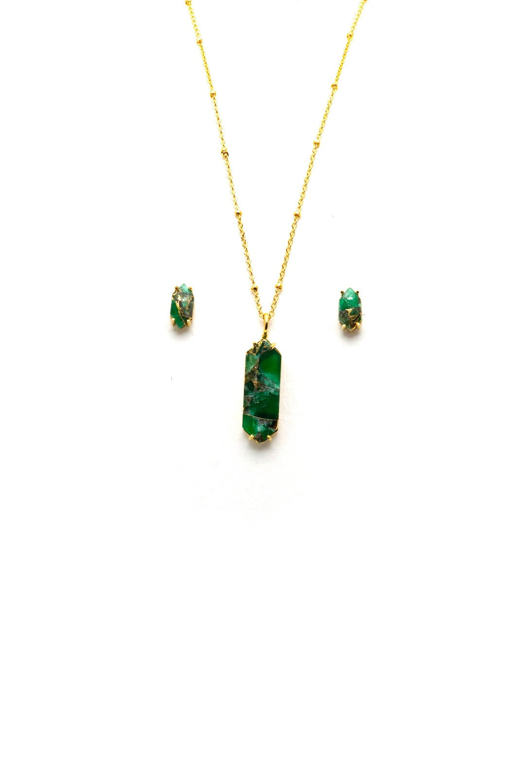 Hidden Treasures Necklace & Earrings Set - QUEENS JEWELS