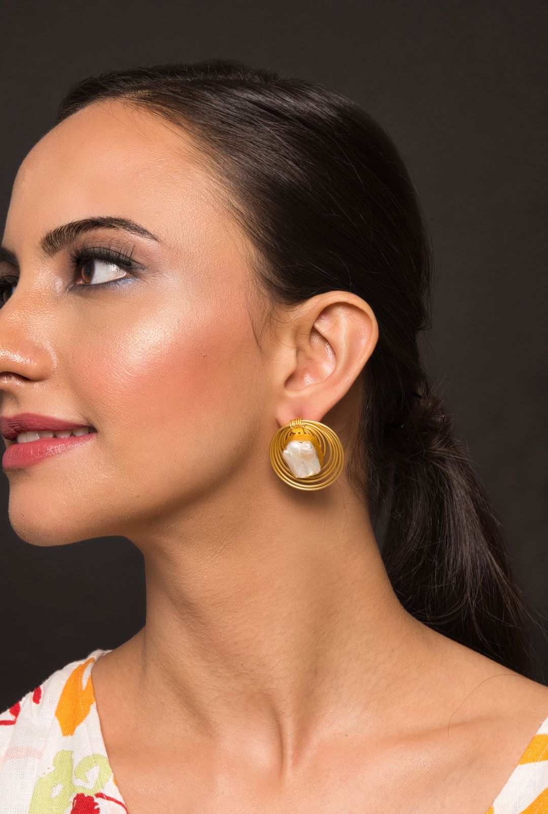 Myra Pearl Earrings - QUEENS JEWELS