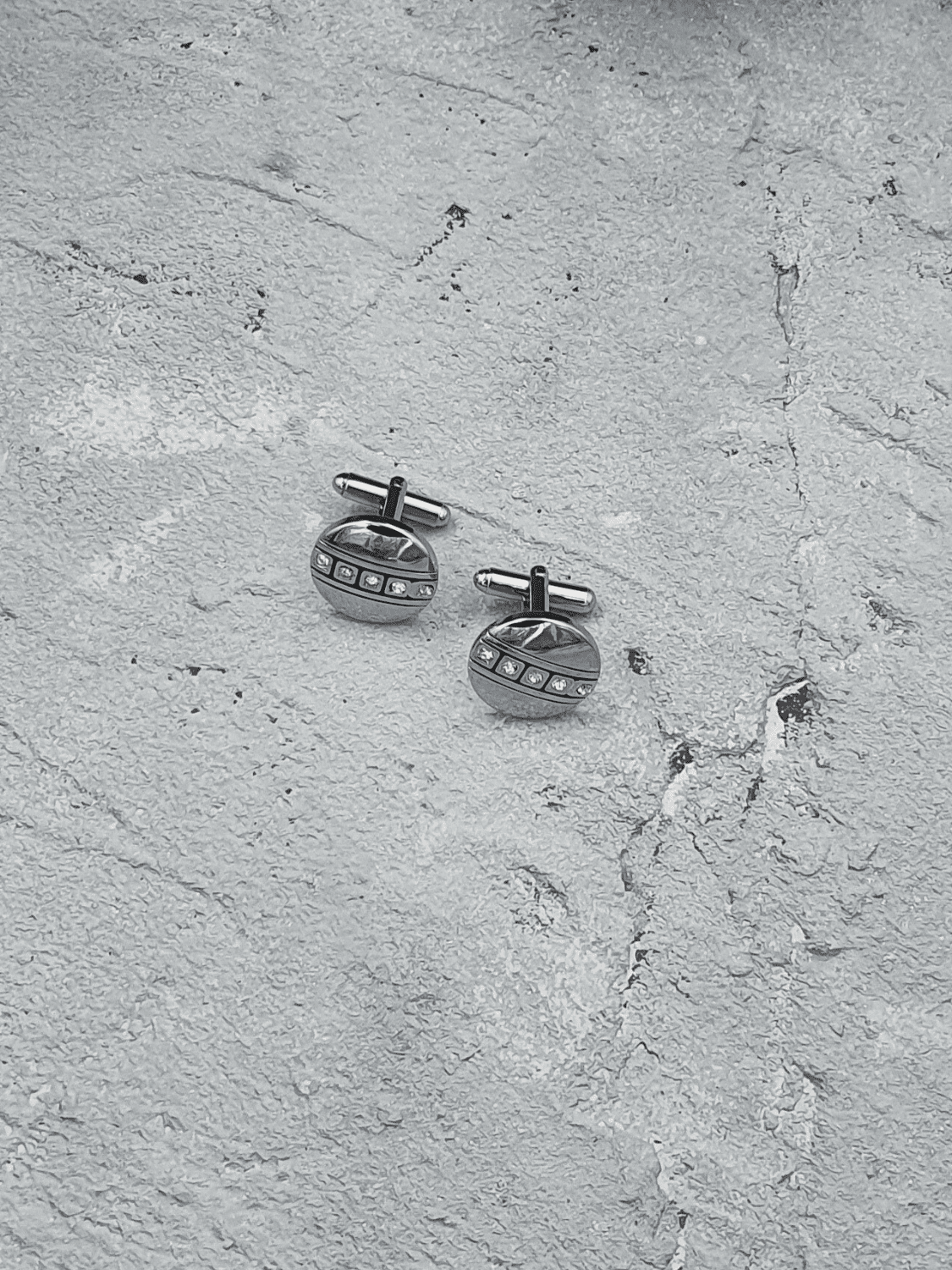 Premium Round Diamante Cufflinks - QUEENS JEWELS