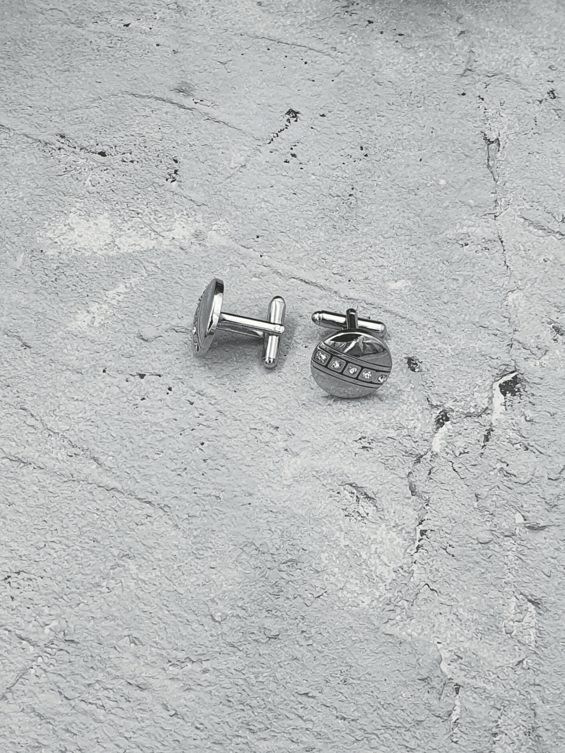 Premium Round Diamante Cufflinks - QUEENS JEWELS